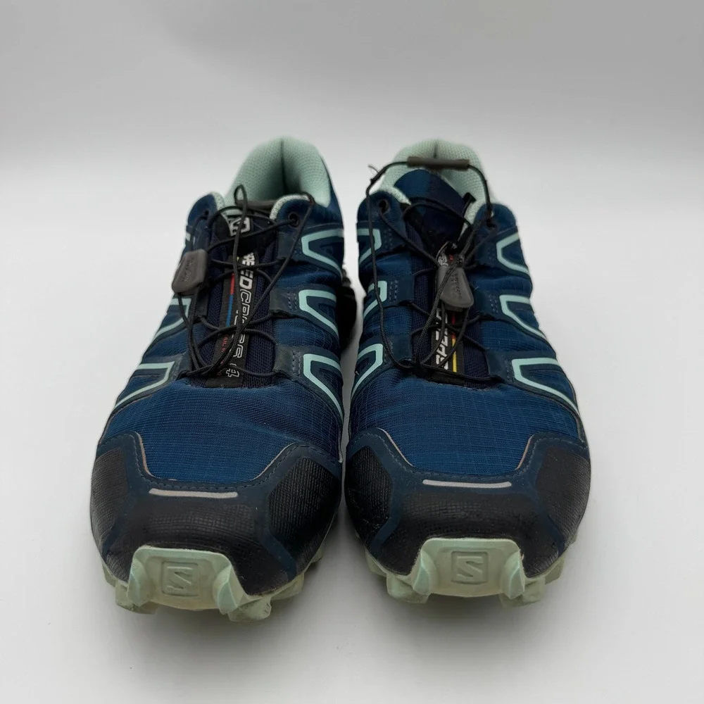 Salomon Speedcross 4 Wide Trail Running Shoes Poseidon Blue Womens 8.5 402374